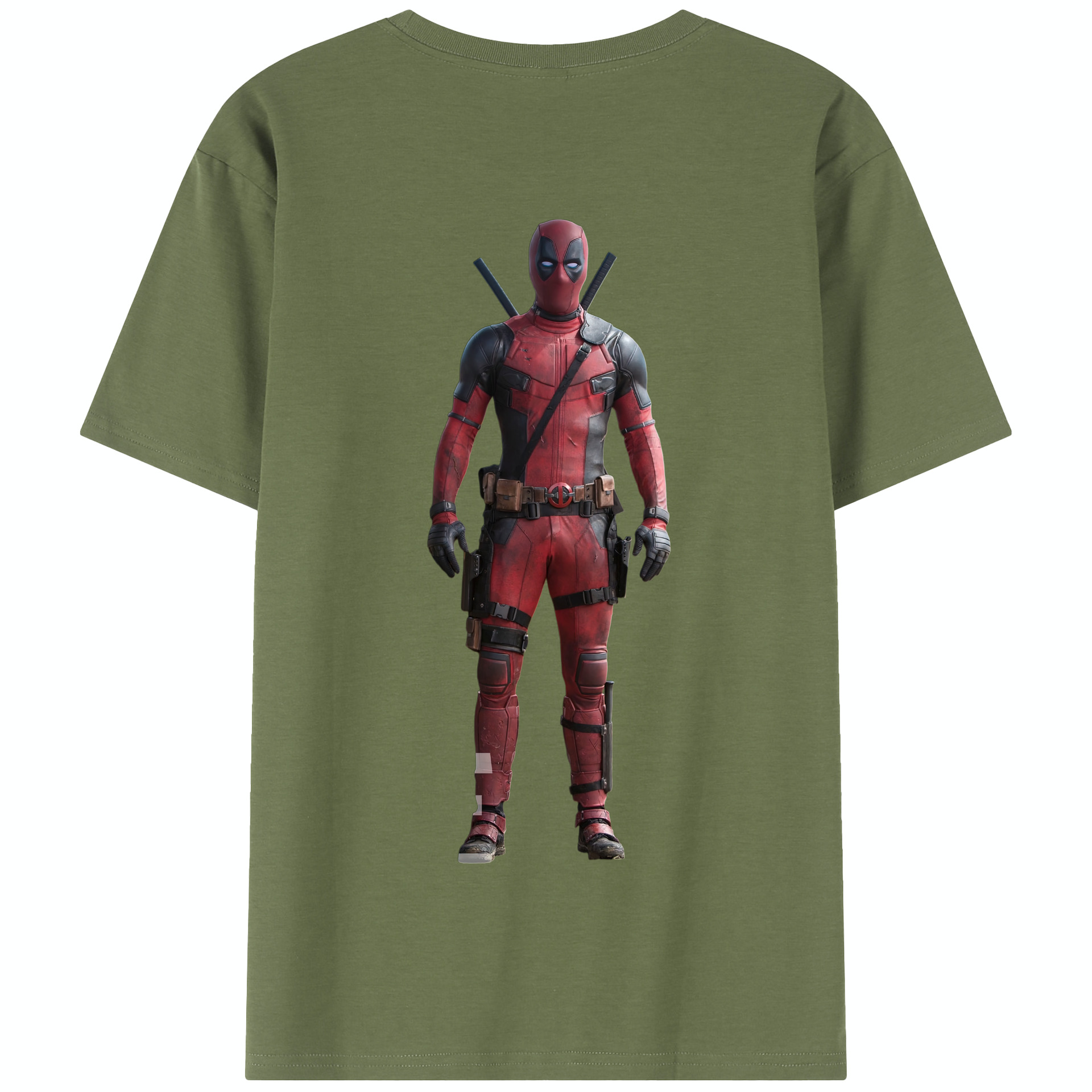 （画像用） Deadpool デッドプール 綿100％半袖Tシャツ（背面プリント）